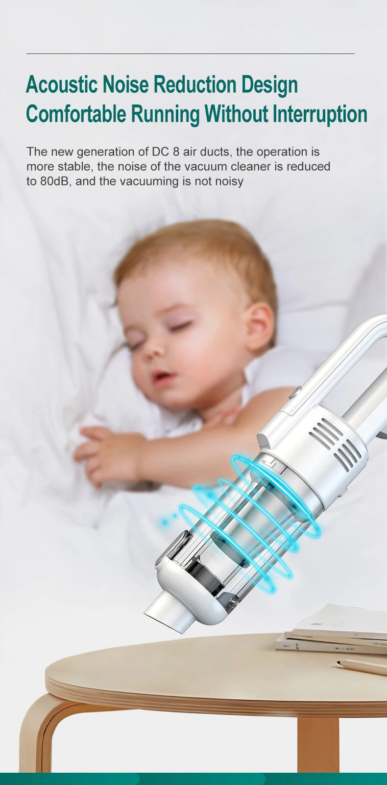 Handheld Wireless Vacuum Cleaner — Powerful Suction, HEPA Filter for Car & Home