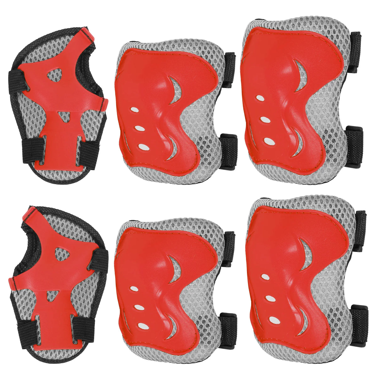 6-Piece Kids Protective Gear Set – Knee Pads, Elbow Pads & Wrist Guards for Skating, Cycling & Scooter