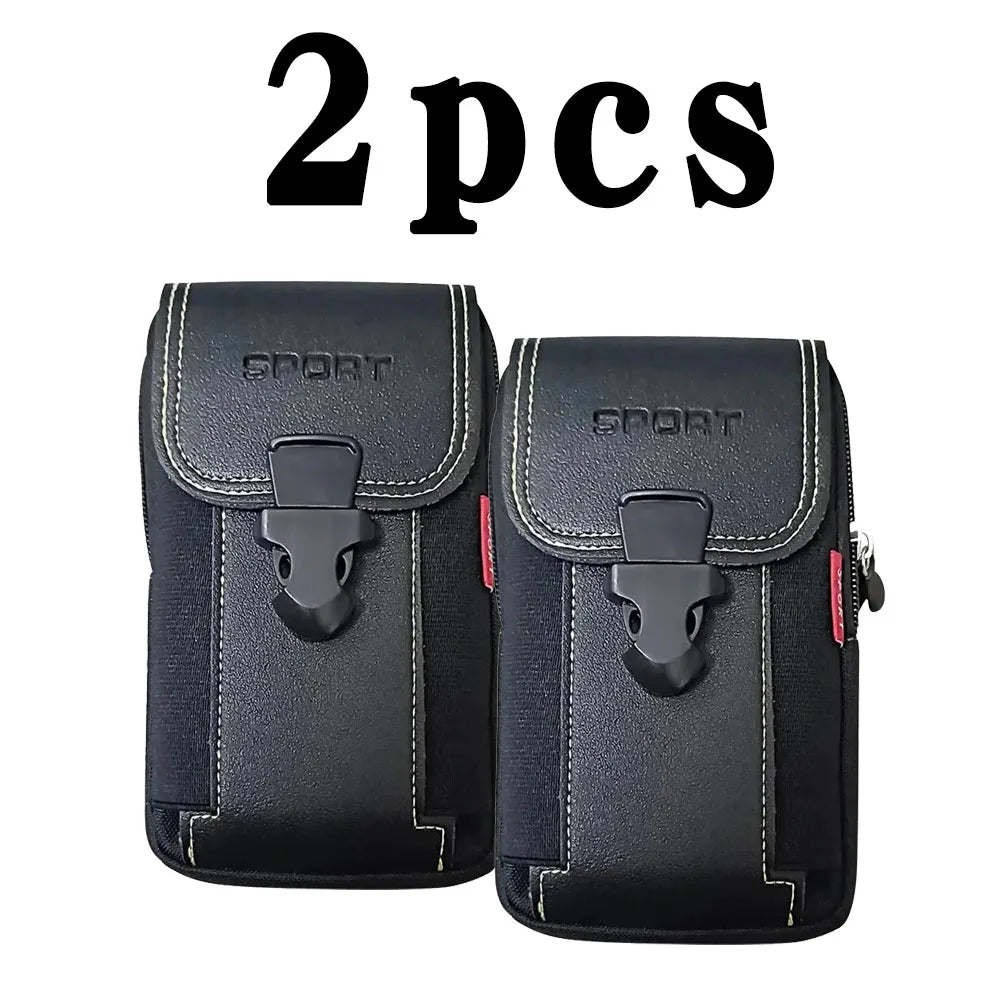 Men's Tactical MOLLE Belt Phone Holster – Waist Bag, Card Holder & Duty Belt Pack