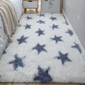 VIKAMA Minimalist Shaggy Silk-Touch Rug – Non-Slip Dirt-Resistant Carpet for Living Room, Bedroom & Study