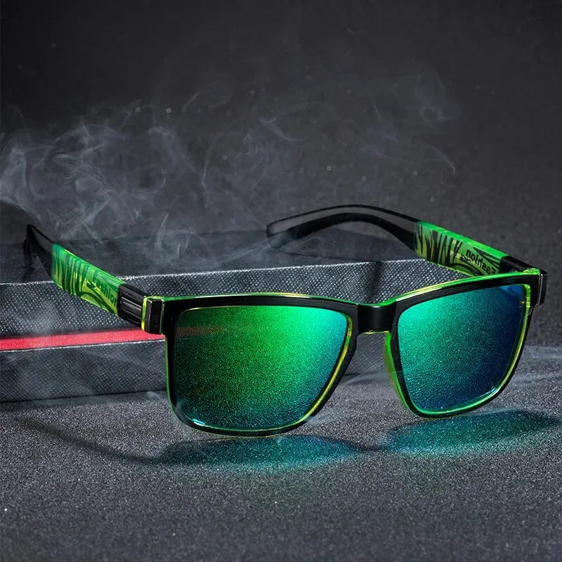 Fashionable Vintage Square Sunglasses | Luxury Designer Driving Fishing Eyewear for Men & Women