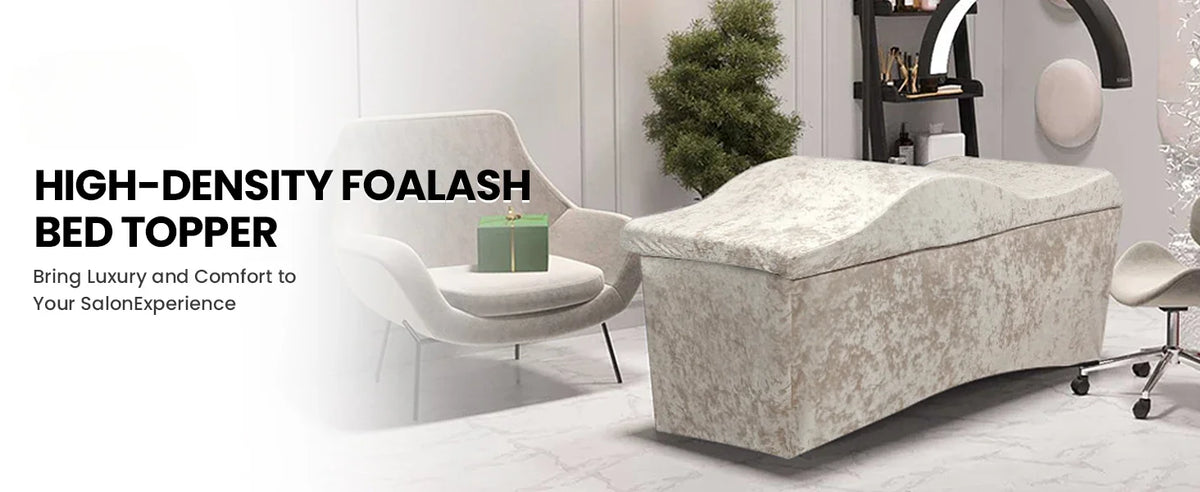 Premium Lash Bed Foam Topper – Ergonomic Contoured Cushion for Beauty Salon & Spa