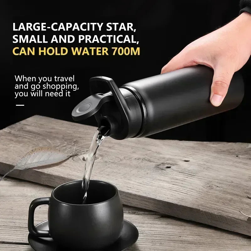 Stainless Steel Bicycle Water Bottle – Portable Outdoor Sports & Travel Kettle, BPA-Free, 700ml