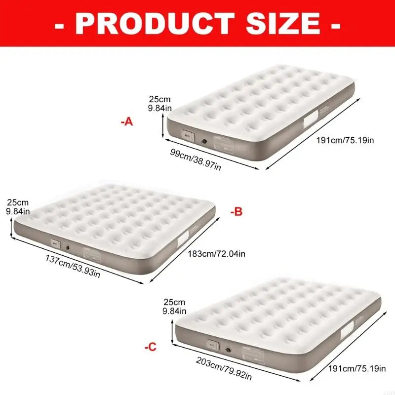 Heavy-Duty Air Mattress – 900 lbs Capacity, Composite Fabric, Indoor & Outdoor Use