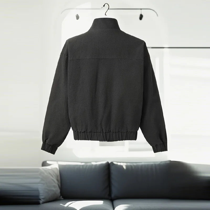 Women's Vintage Autumn Winter Jacket – Loose Lapel Coat Full Sleeve High Streetwear Outwear