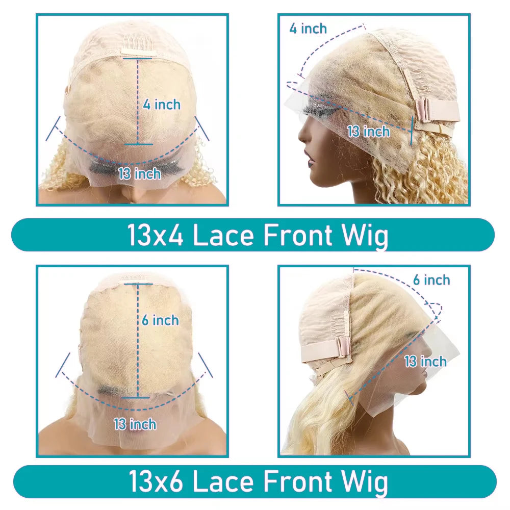 613 Blonde Body Wave Lace Front Wig | 13x4 13x6 Skin Melt HD Lace 200%–220% Density Brazilian Human Hair