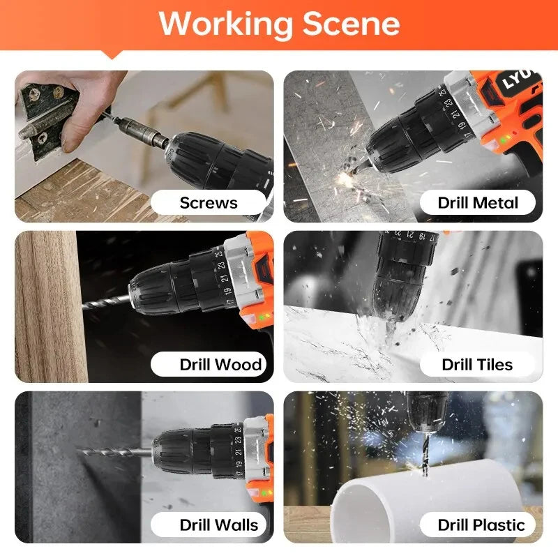 12V Cordless Drill with 25+1 Settings
