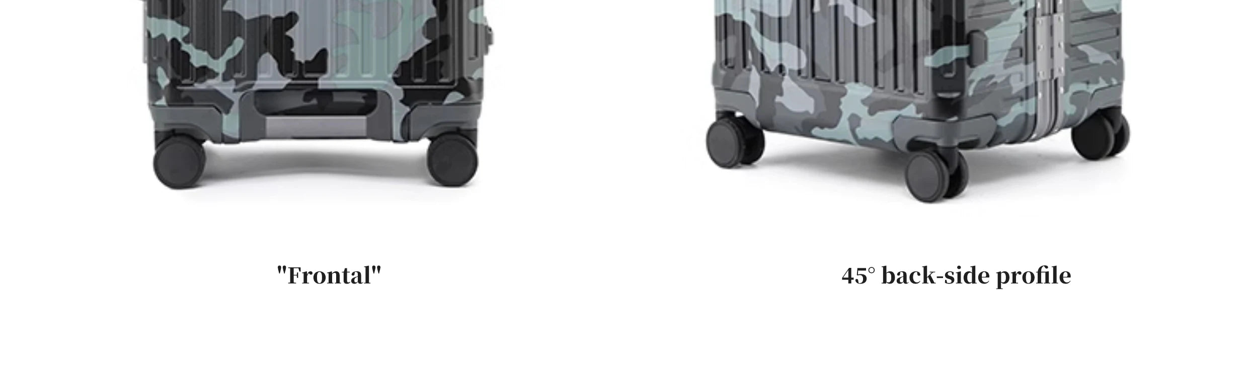 PC Aluminum Frame Trolley Case — Wide Handle, 20"/24"/26"