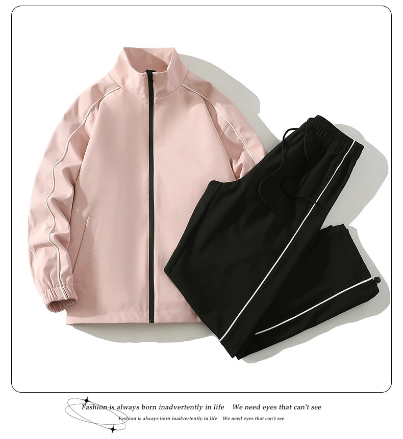 Men's Korean Style Hoodie & Harem Pants Sweat Suit – Leisure Plus Size 2-Piece Set