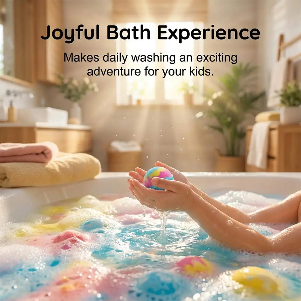 Ocean Bath Bombs for Kids – 12-Pack with Surprise Toy Inside, Easter & Gift Set