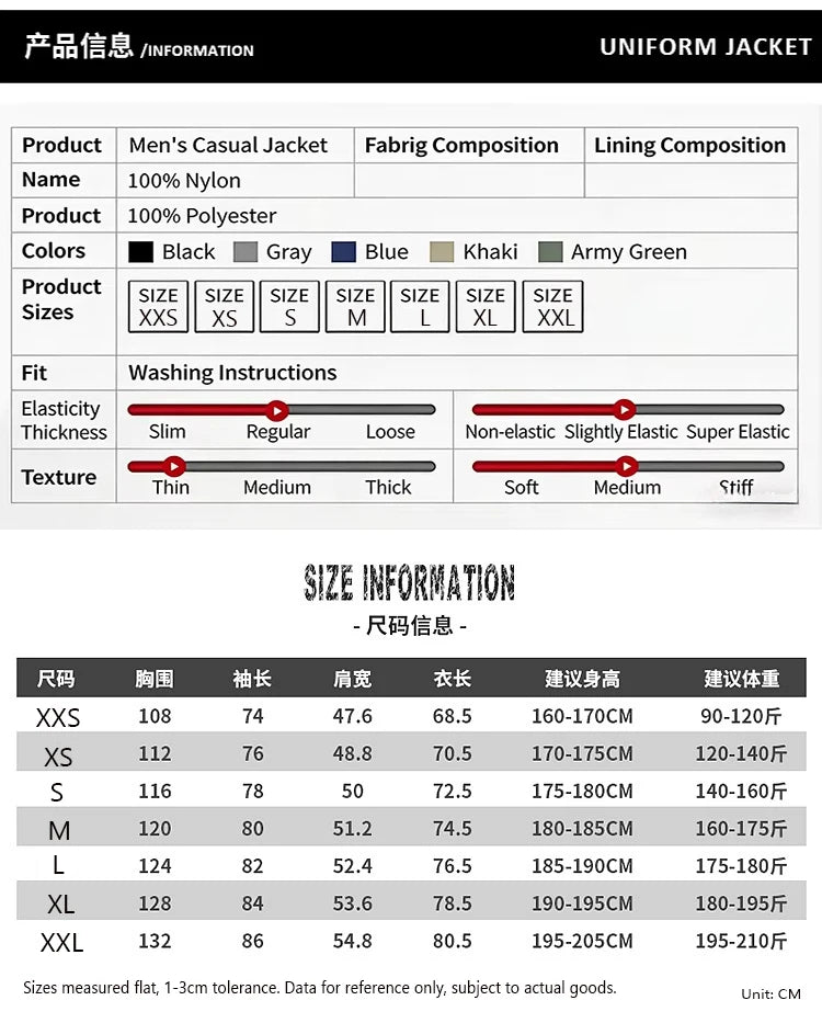 Yamaha Men's Motorcycle Tactical Jacket — Windproof Waterproof Hooded Moto Biker Coat