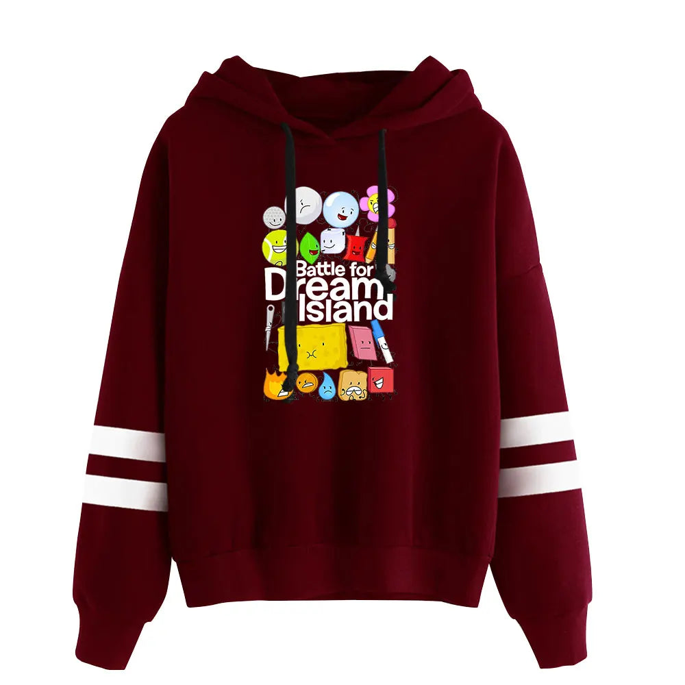 BFDI Battle for Dream Island Pullover Hoodie — Jacknjellify Fan Merch Sweatshirt