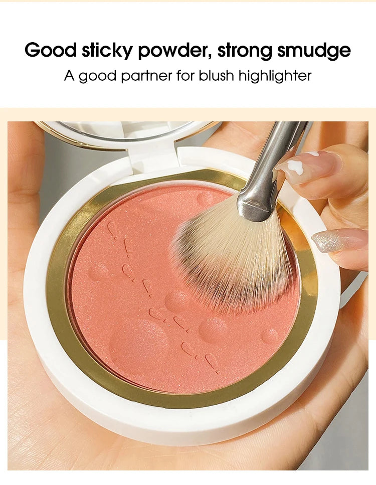 Soft Powder Blush & Highlighter Makeup Brush