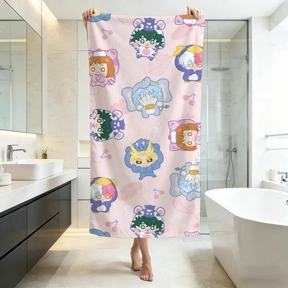 My Hero Academia Ultra-Soft Microfiber Towel – Bath & Beach, Five-Star Quality