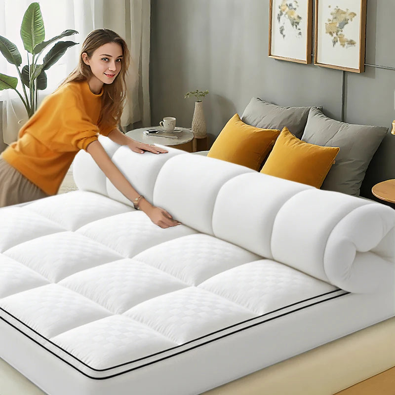 Extra Thick 1000GSM Mattress Topper – Cooling, Noiseless, Breathable, Deep Pocket, Machine Washable
