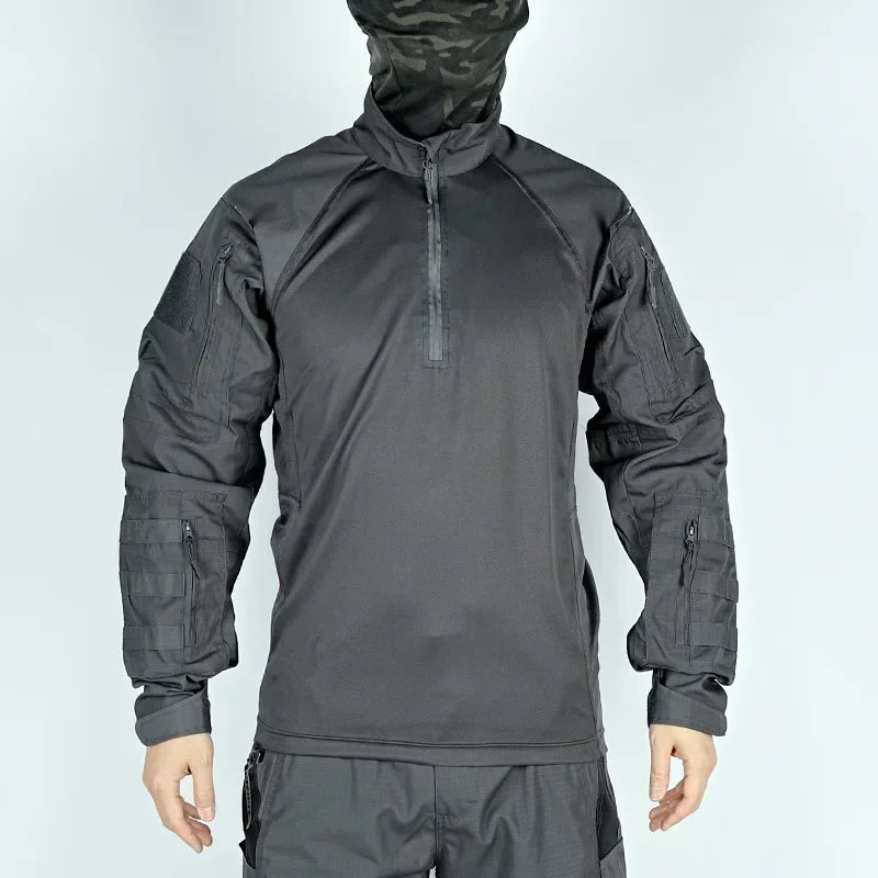 Men's Tactical Camo Combat 2-Piece Set – Waterproof Quick-Dry Hunting Training Suit