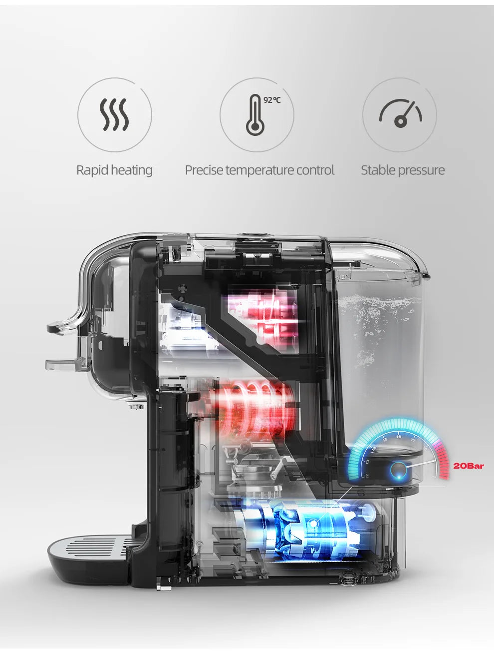 One Machine. Every Coffee. — HiBREW 5-in-1 Capsule Coffee Maker | 20 Bar, Hot & Cold, Nespresso, Dolce Gusto, K-Cup & Ground