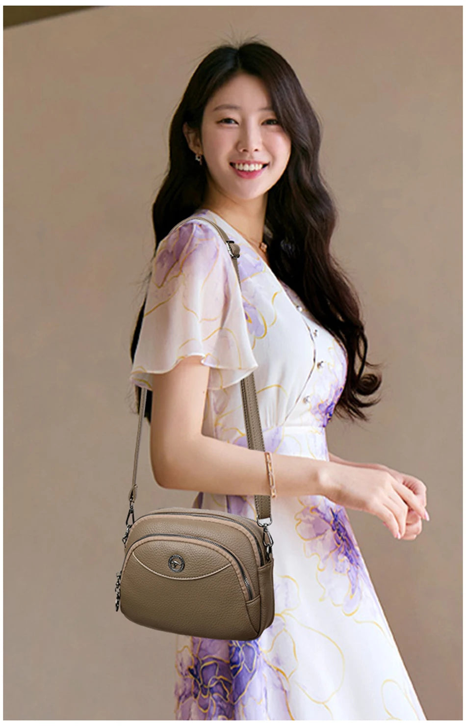 Luxury Solid Color Square Shoulder Crossbody Bag – Vintage PU Leather Messenger Handbag for Women