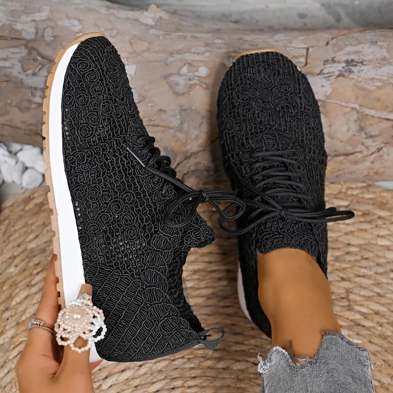 Women's Air Mesh Lace-Up Sneakers