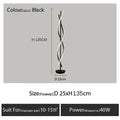 Spiral LED Floor Lamp – 135cm Sculptural Light