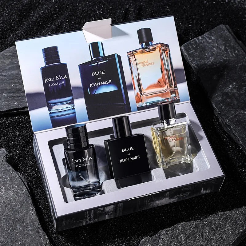Men's Wild Fragrance Gift Set 3x30ml Eau de Toilette – Long-Lasting Masculine Scent