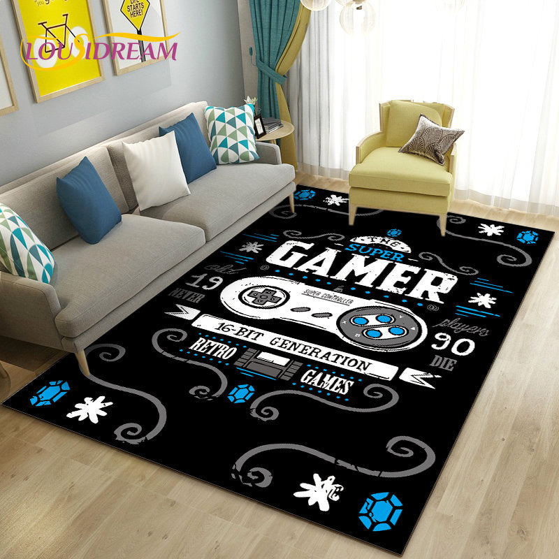 3D Game Controller Area Rug – Non-Slip Kids Carpet for Bedroom, Living Room & Playroom