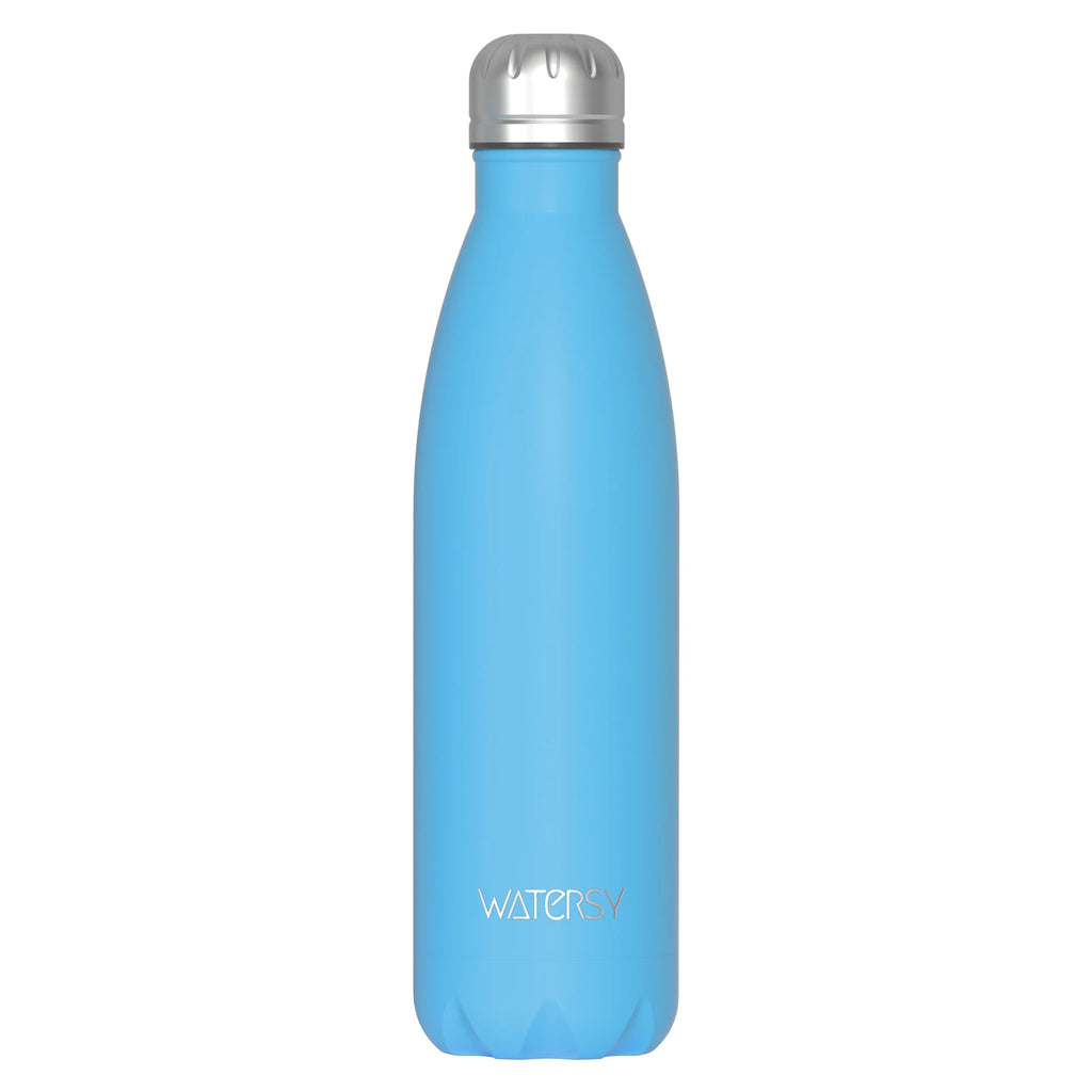 WATERSY 500ml Insulated Vacuum Flask – 304 Stainless Steel Double-Wall Thermal Water Bottle, 12–24hr, 18 Colors