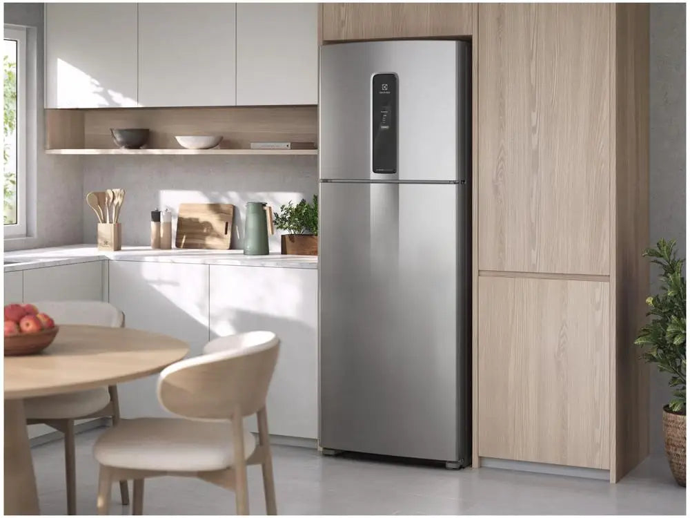 Electrolux Frost-Free Dual-Door Refrigerator – 480L, Silver, Efficient IT70S, Dual Voltage