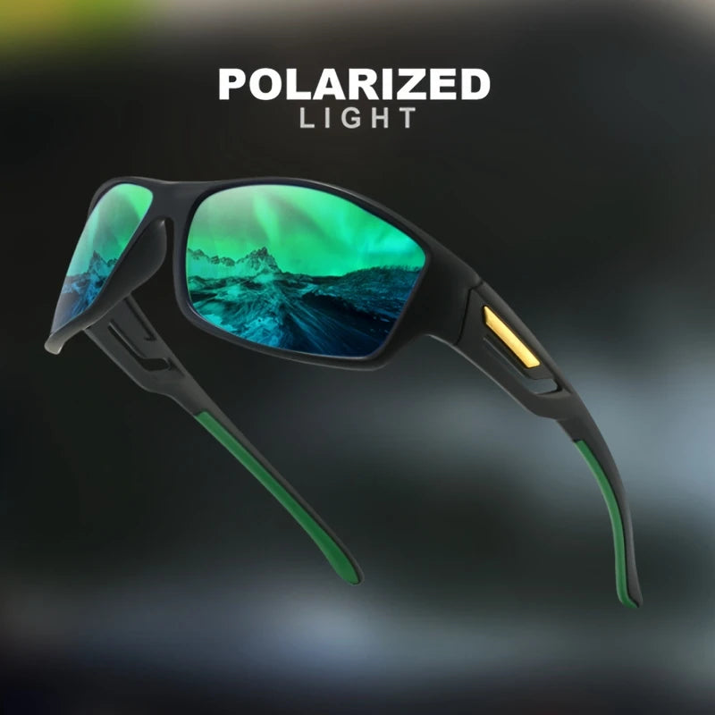 Sports Polarized Sunglasses | Camouflage Wraparound Frame UV400 for Driving & Fishing