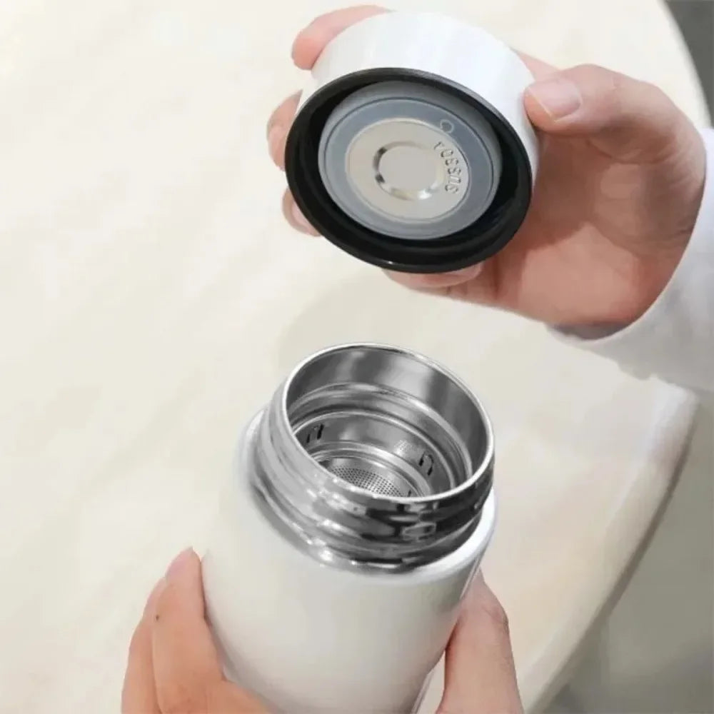 200ml Mini Stainless Steel Vacuum Flask Thermos – Lightweight Insulated Travel Tumbler, 12–24Hr