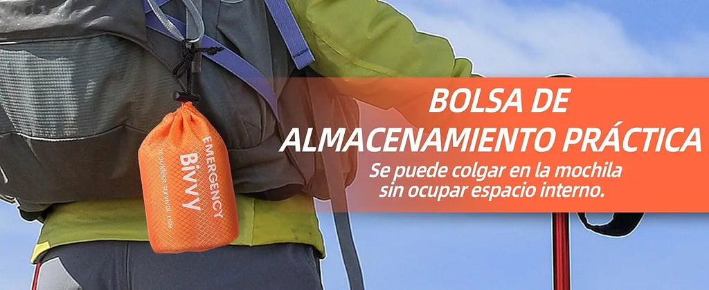 Emergency Mylar Survival Sleeping Bag – Thermal Bivy Sack, Lightweight Waterproof Shelter for Camping & Hiking