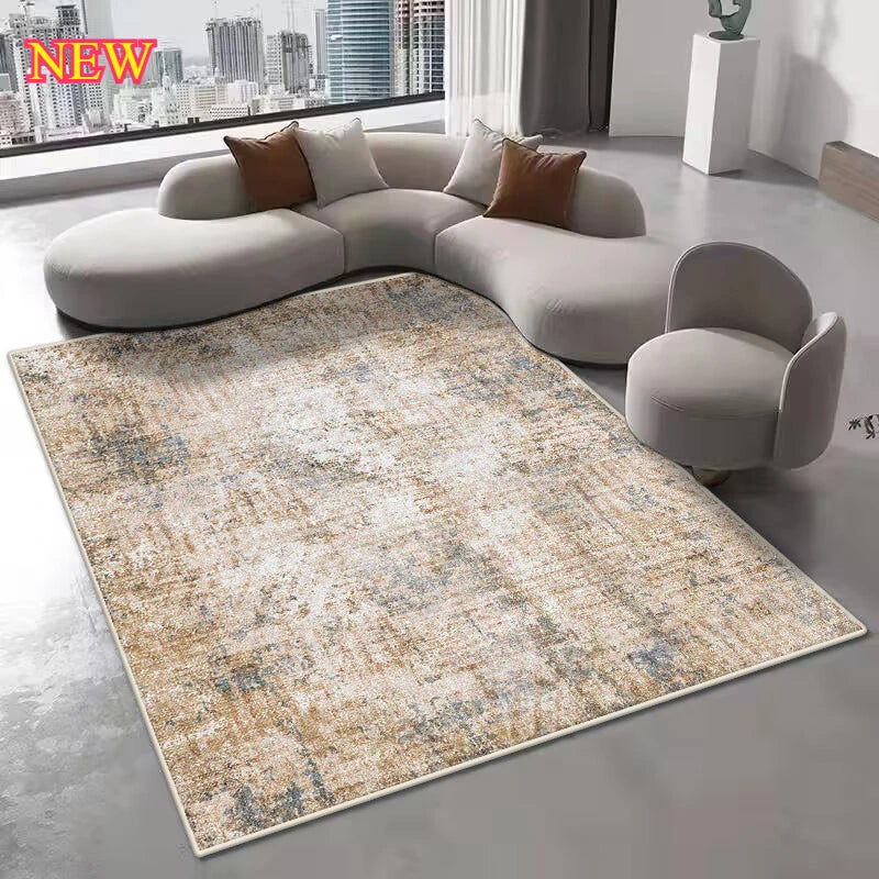 Nordic Geometric Large Area Rug – Washable Non-Slip Carpet for Living Room & Bedroom