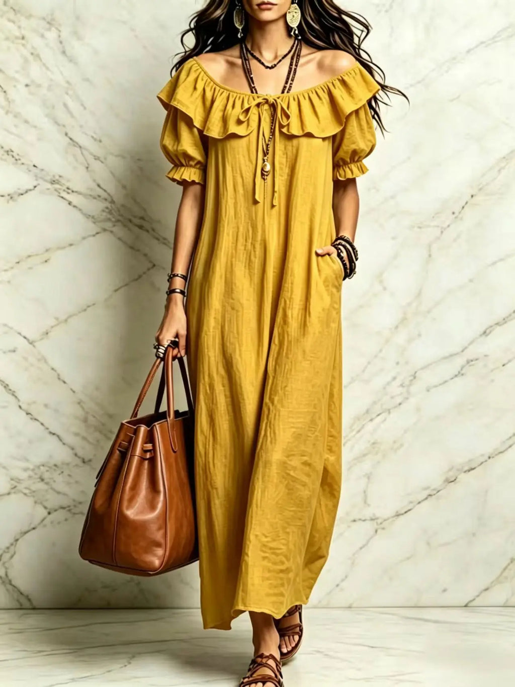 Long Dress Women Dresses Vestidos Y2k Streetwear Round Neck Sleeveless Ruffles Casual Elegant Splice Party Beach Work 2026