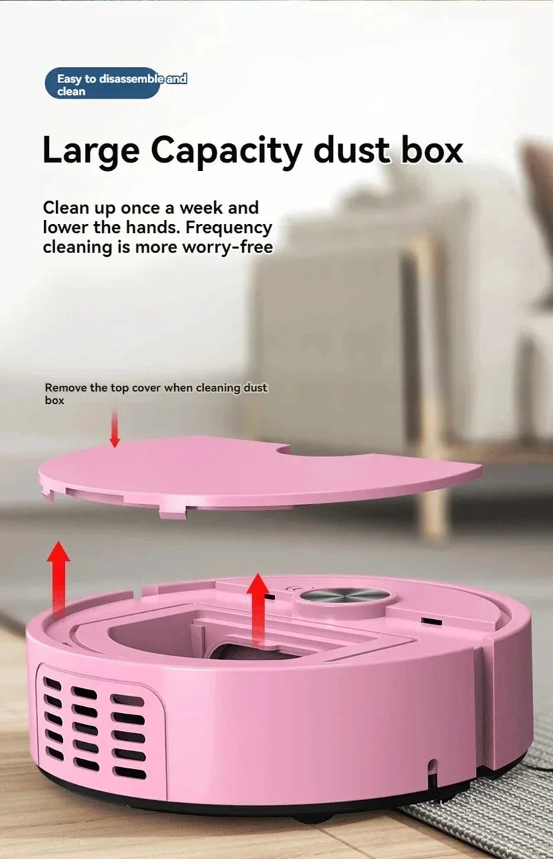 Lenovo 3-in-1 Smart Robot Vacuum Cleaner — 4000Pa Strong Suction for Hard Floors, Pet Hair & Carpets