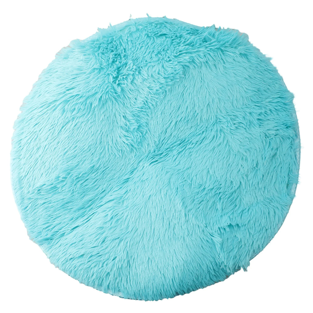 Super Soft Shaggy Area Rug – Anti-Slip 4cm Pile Round Rug for Living Room & Bedroom, 12 Colors & 3 Sizes