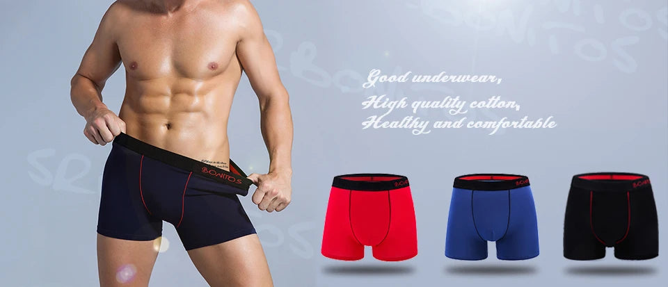 Men's Cotton Stretch Boxer Shorts