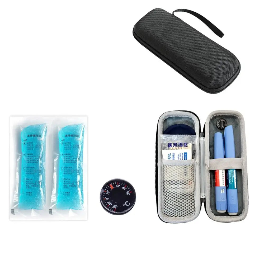 Waterproof EVA Insulin Cooling Bag with Gel Pack – Thermal Insulated Diabetic Pen Case for Travel