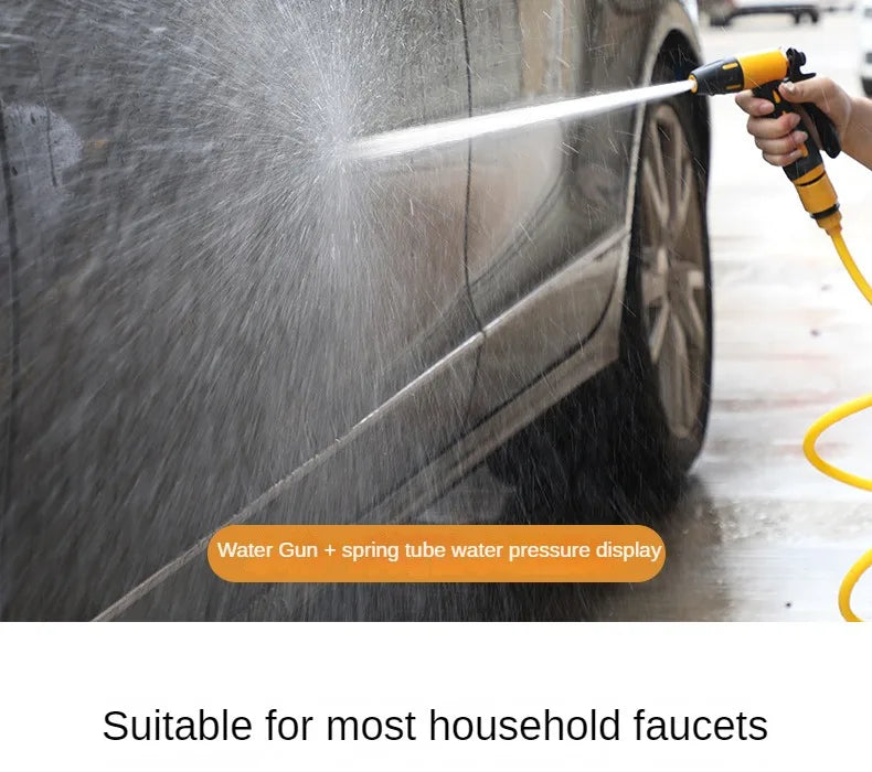Telescopic High-Pressure Extension Hose Car Washing Tool Set – 10m or 20m for Pressure Cleaners
