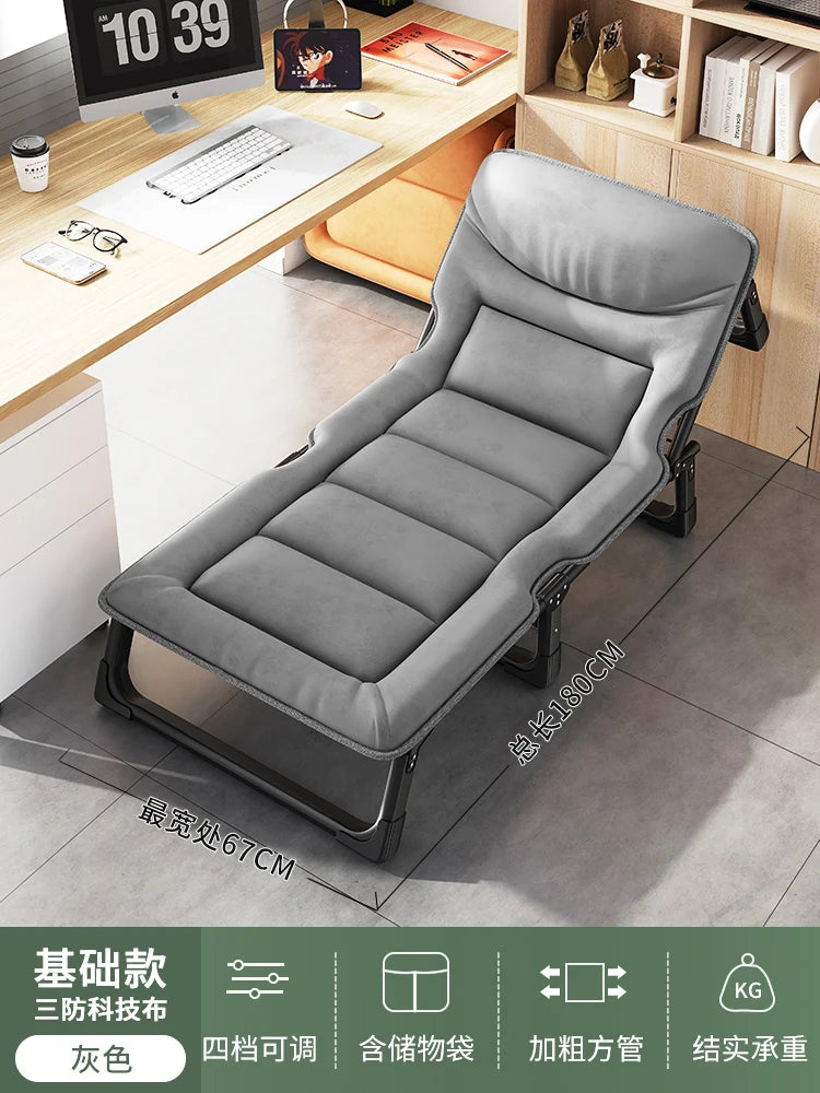 Upholstered Folding Bed with Mattress – Modern Single Lounge Sleeping Bed, Home Furniture