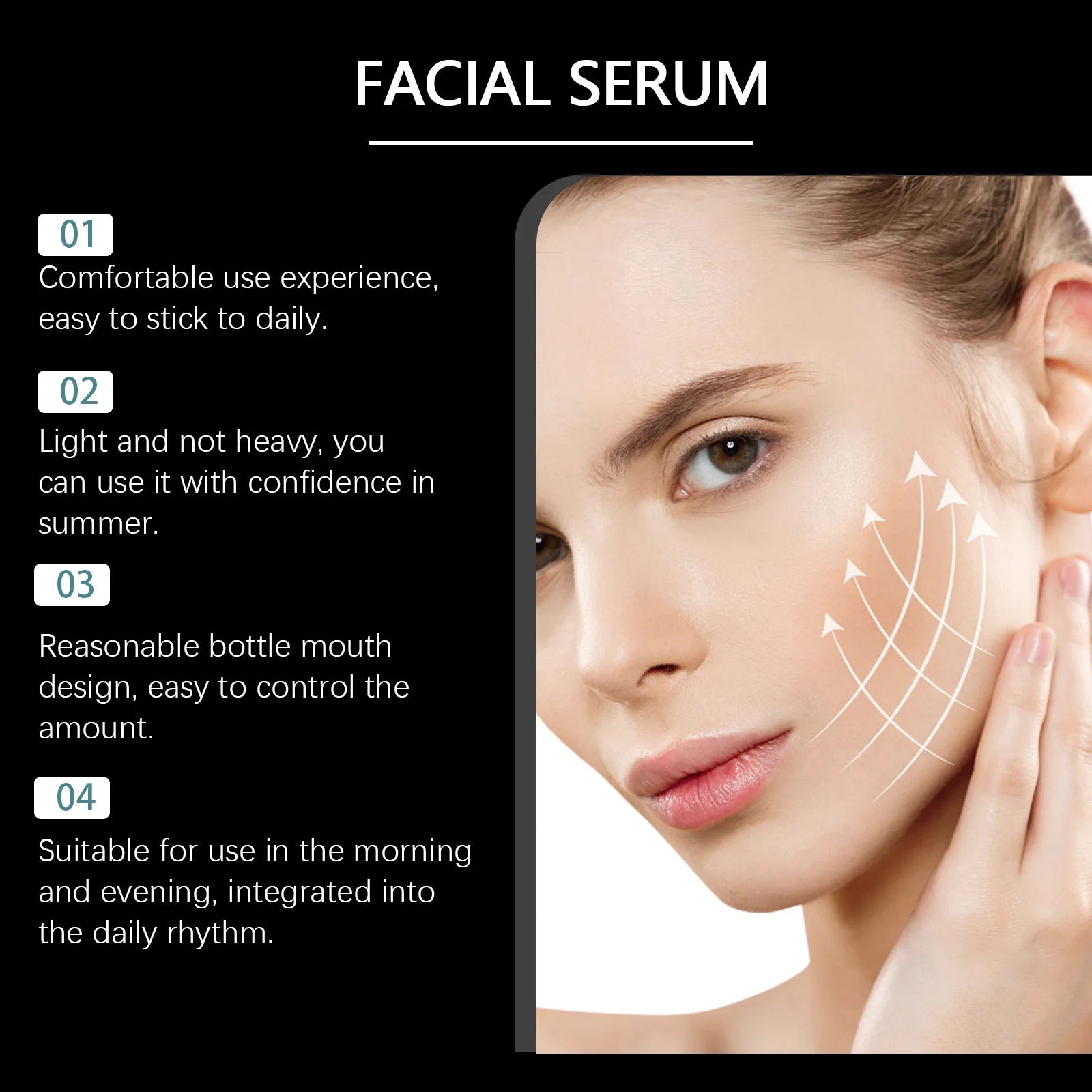 Frankincense & Vitamin E Radiance Boosting Face Serum – Lightweight Hydrating Facial Essence 30ml