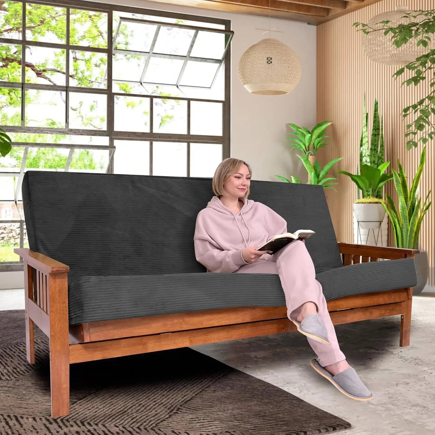 Firm or Soft — Your Choice — Double-Sided Memory Foam Futon Mattress | Foldout Couch Bed, Washable Cover, Twin to Queen
