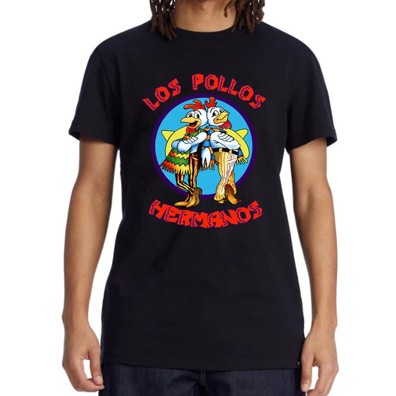 Los Pollos Hermanos Funny Graphic T-Shirt — Breaking Bad Fan Tee
