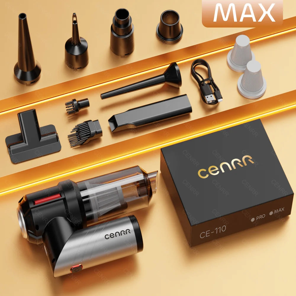 Cordless Car Vacuum – Brushless Motor & HEPA Filter