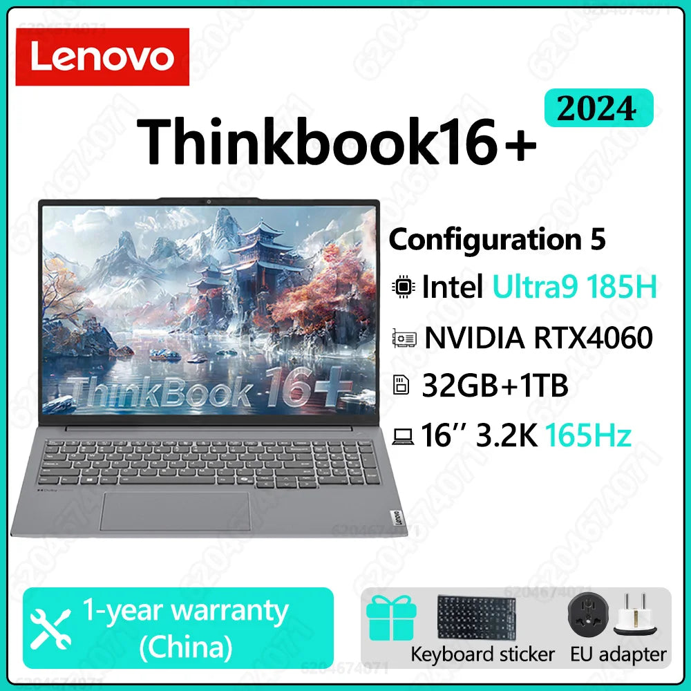 Lenovo ThinkBook 16+ 2025 – Intel Core U9-285H, RTX 5060, 32GB DDR5, 1TB SSD, 16" 3.2K 165Hz