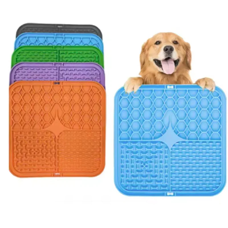 Silicone Slow Feeder Lick Mat with Suction Cup