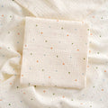 Cartoon Print Cotton Muslin Baby Swaddle Blanket – Soft Breathable Newborn Receiving Blanket