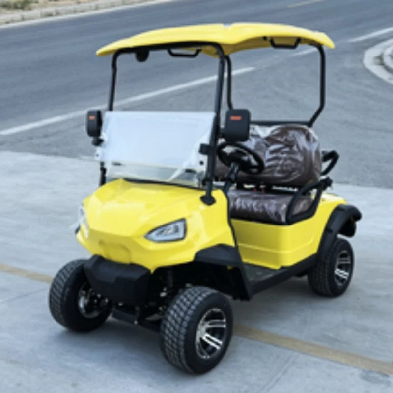 Touring Electric Golf Cart — Multi-Purpose Hunting Cart with Folding Windshield & Touch Display
