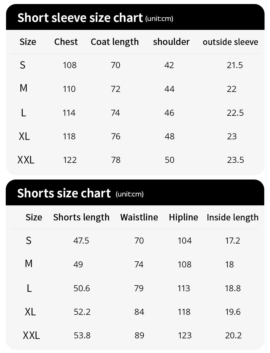 Men's Gradient Multi-Color Short Sleeve & Shorts Sport Set – Breathable Casual 2–4 Piece