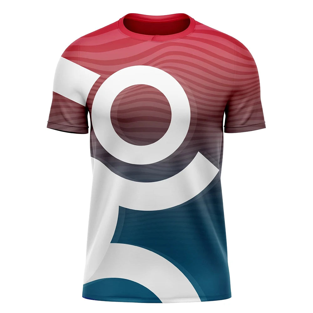 Men's Oversized Streak Print Casual T-Shirt