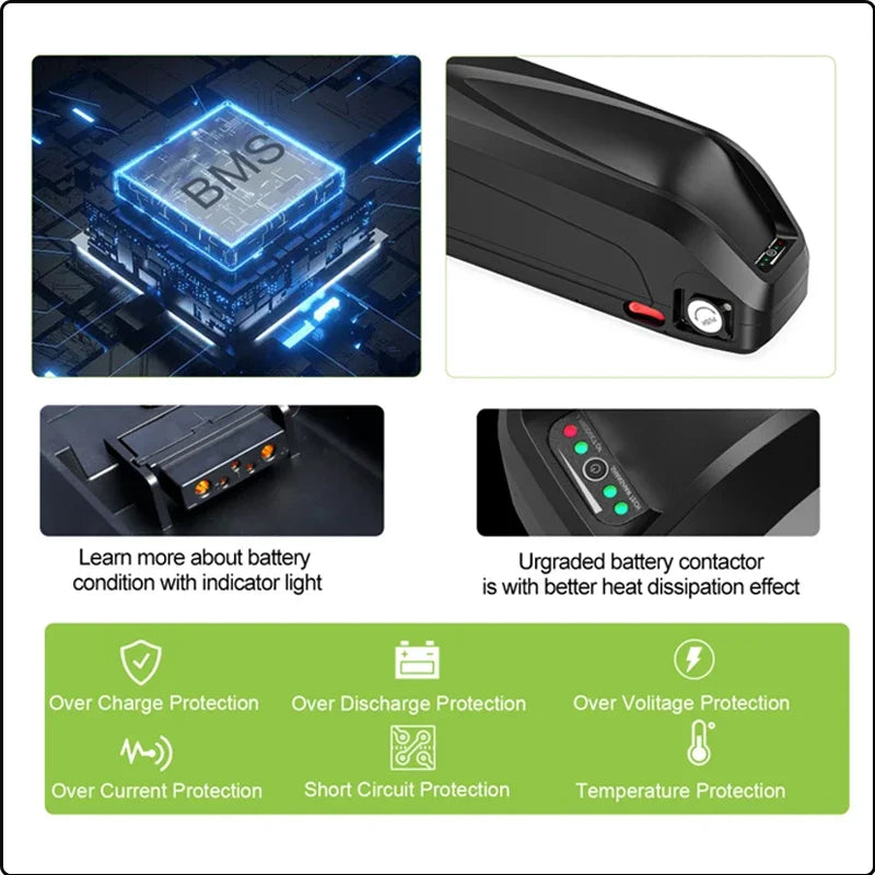Electric Bike Replacement Battery — High-Capacity Lithium Battery for E-Bike Systems
